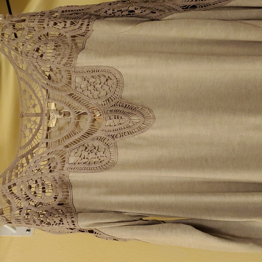 Soft Kori lace top oversized Sm